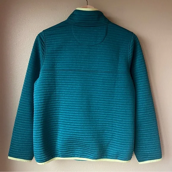 LL Bean Airlight Knit Pullover Women’s S PET Sweater Sweatshirt Teal Outdoor - Picture 2 of 10